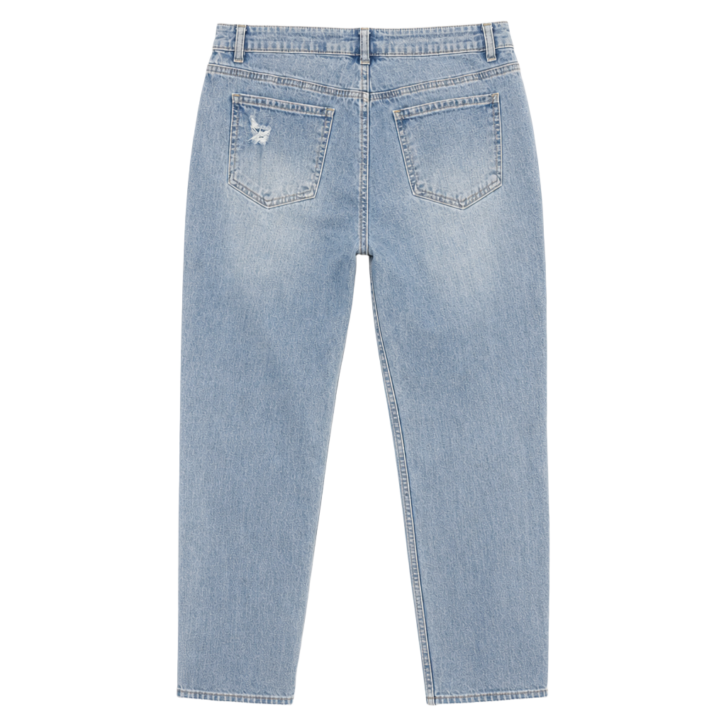 d.jeans Women's Distressed Mid-Rise Stretch Denim Jeans Size 8 1