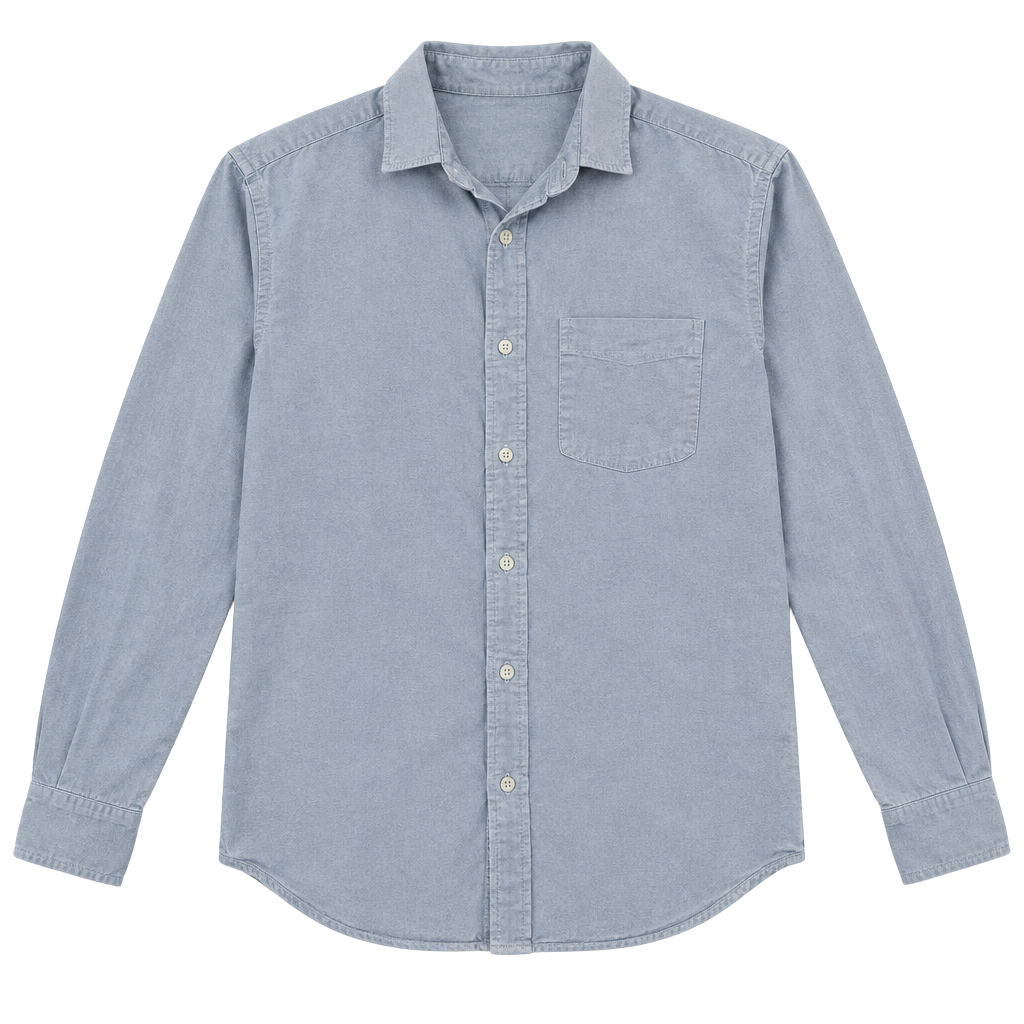 Gap Standard Fit Linen Blend Button Up Shirt Size XS Light Blue 1