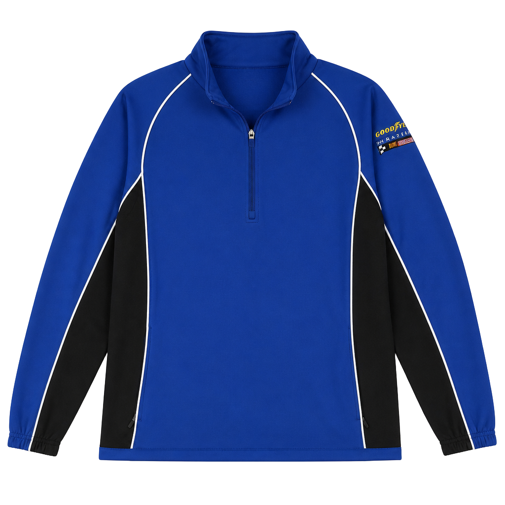 Charles River Apparel NASCAR GoodYear Colorblock Quarter-Zip Sz XL Jacket 1
