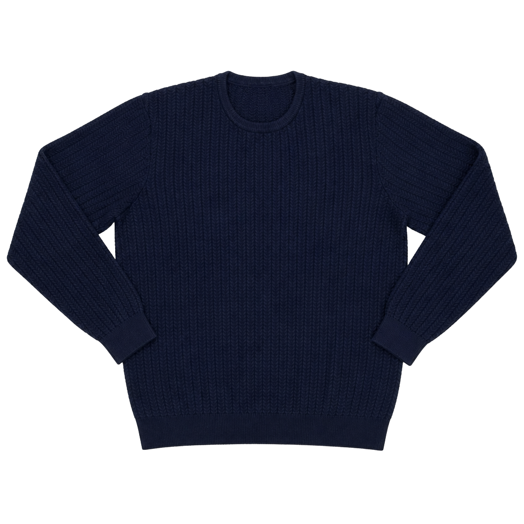 Jos A Bank Reserve Cotton & Cashmere Men's XL Navy Blue Sweater 1