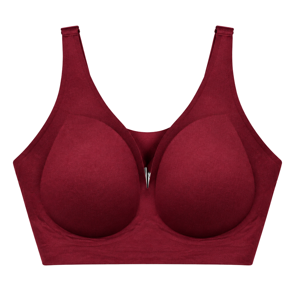 WU63 XXL Auden Luxury Collection Luxe Stretch Unlined Long Line Bralette Red NWT 1