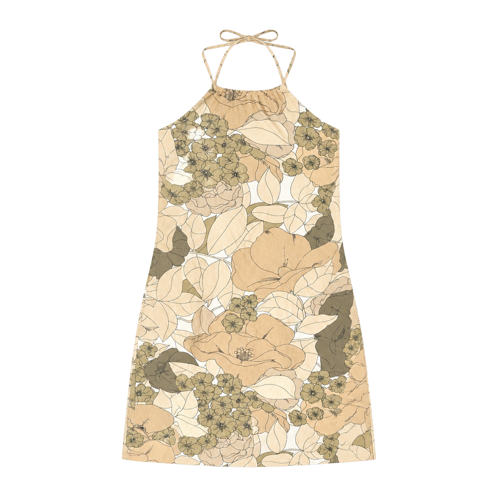 Old Navy Y2K Floral Halter Dress Size 6 1