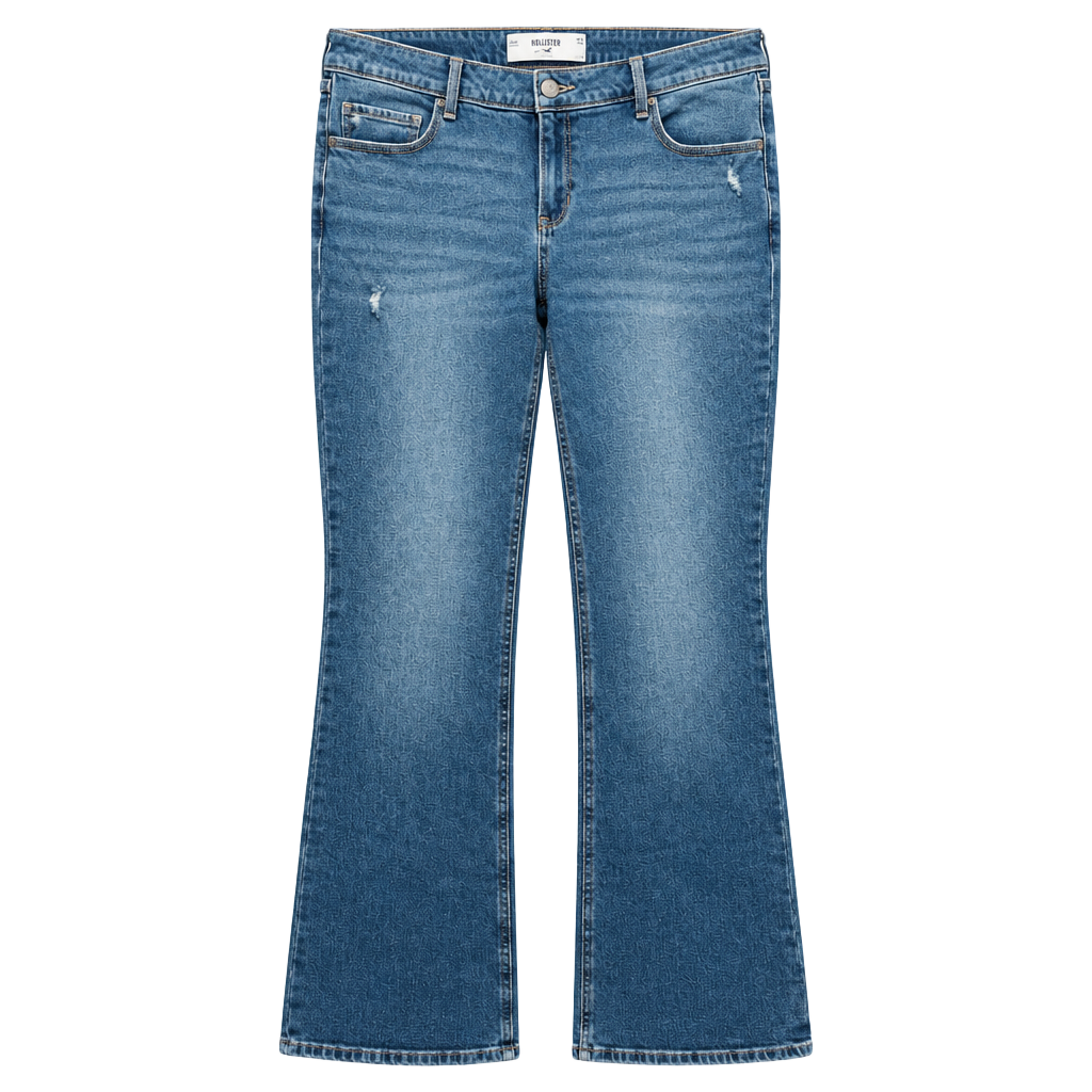 Hollister Low Rise Boot Jeans Size 18 Blue Denim 1