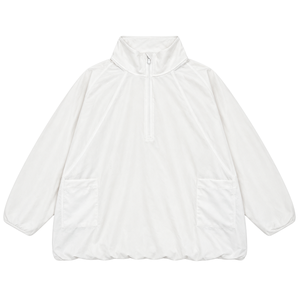 Athleta Girl 1/4 Zip Pullover Size XL/14 White Athletic Top 1