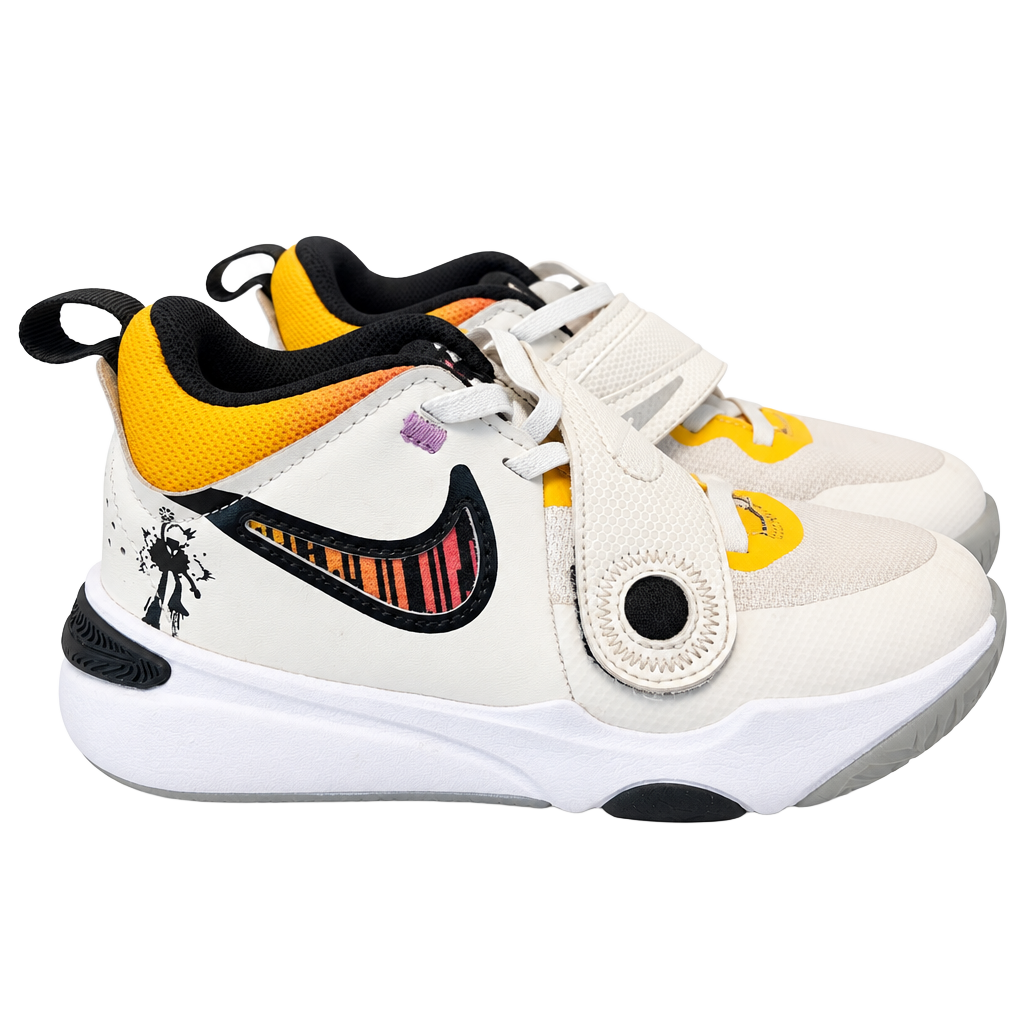 Nike Team Hustle D 11 GS Size 3Y White Multicolour 1