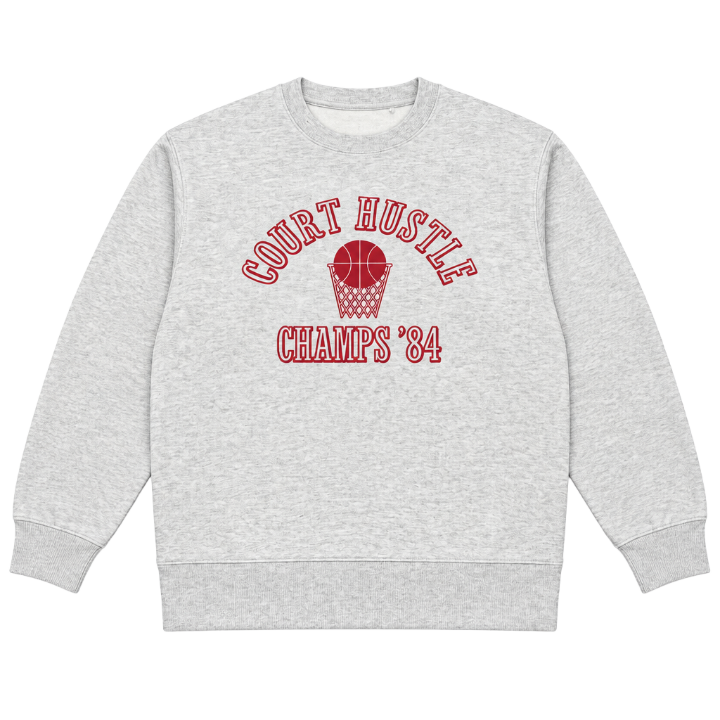 Uniqlo Court Hustle Champs 84 Sweatshirt Size 7-8 Gray Graphic Dry Stretch 1