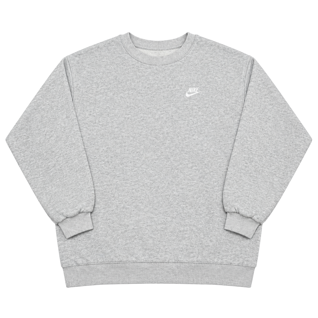 Nike Embroidered Swoosh Sweatshirt Youth Size XL Gray Heather 1