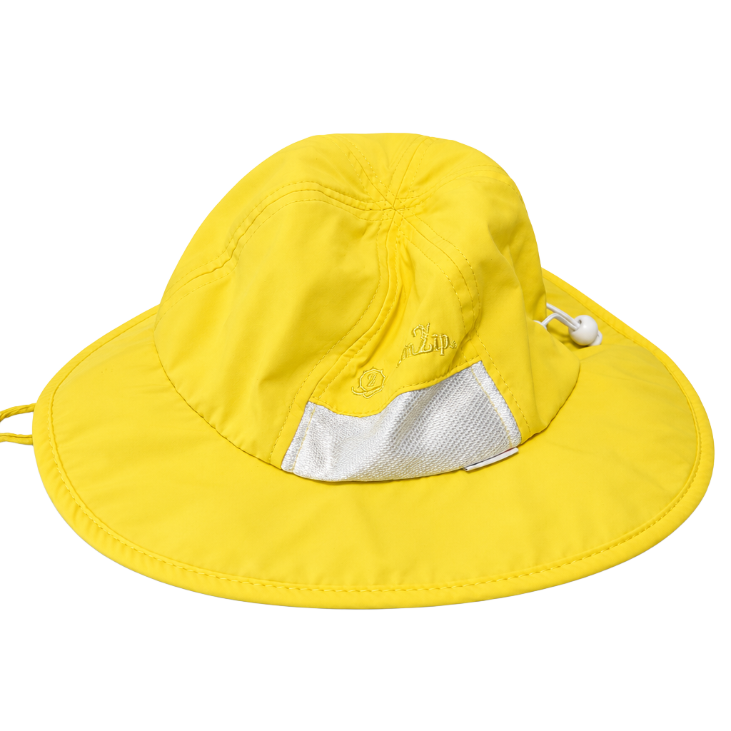 SwimZip Sun Hat Size 2-8Y Yellow Bucket Sun Protective 1