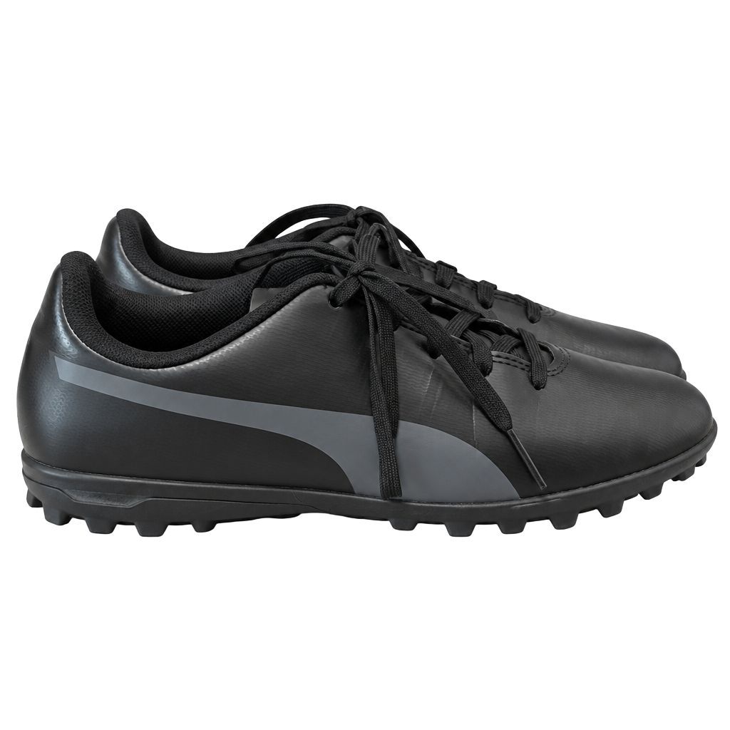 Puma Soccer Turf Shoes Size 3.5C Black Athletic Cleats 1