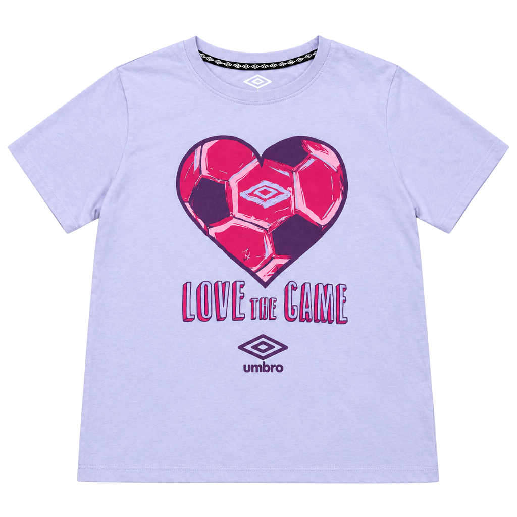 Umbro Love The Game T-Shirt Size XL Purple Soccer Graphic Tee 1