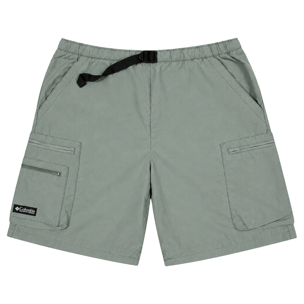 Columbia Cargo Shorts Size M Vintage Olive Green Nylon Hiking Y2K 1