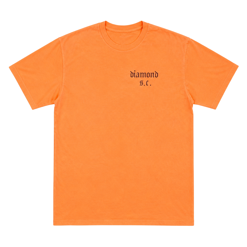Diamond Supply Co. Orange Graphic T-Shirt 1
