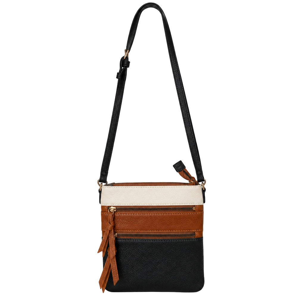 CLUCI Crossbody Bag Multi-Color Leather Handbag 1