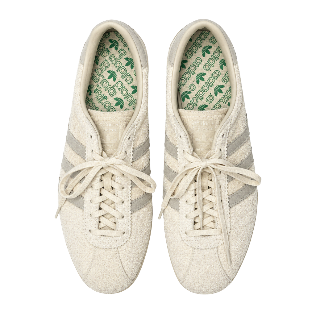 Adidas Tobacco Gruen Size 10 Cream White Suede Sneakers 1
