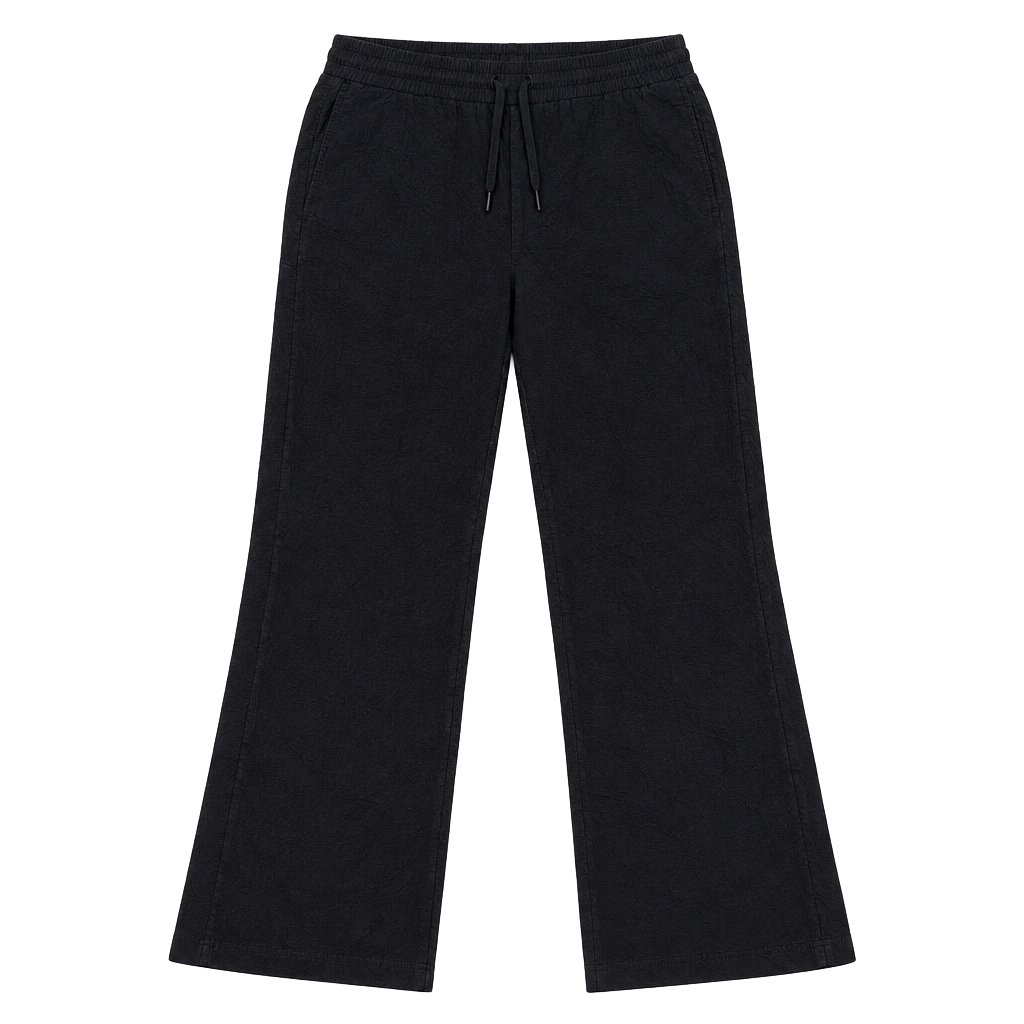 Nike Track Pants Size L Black Nylon Drawstring Athletic 1
