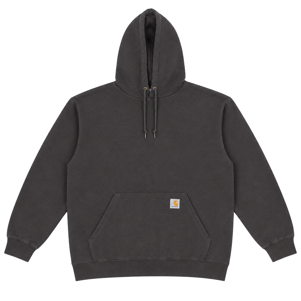Carhartt K121 DKB Hooded Sweatshirt Size XL Brown Fleece Pullover 1