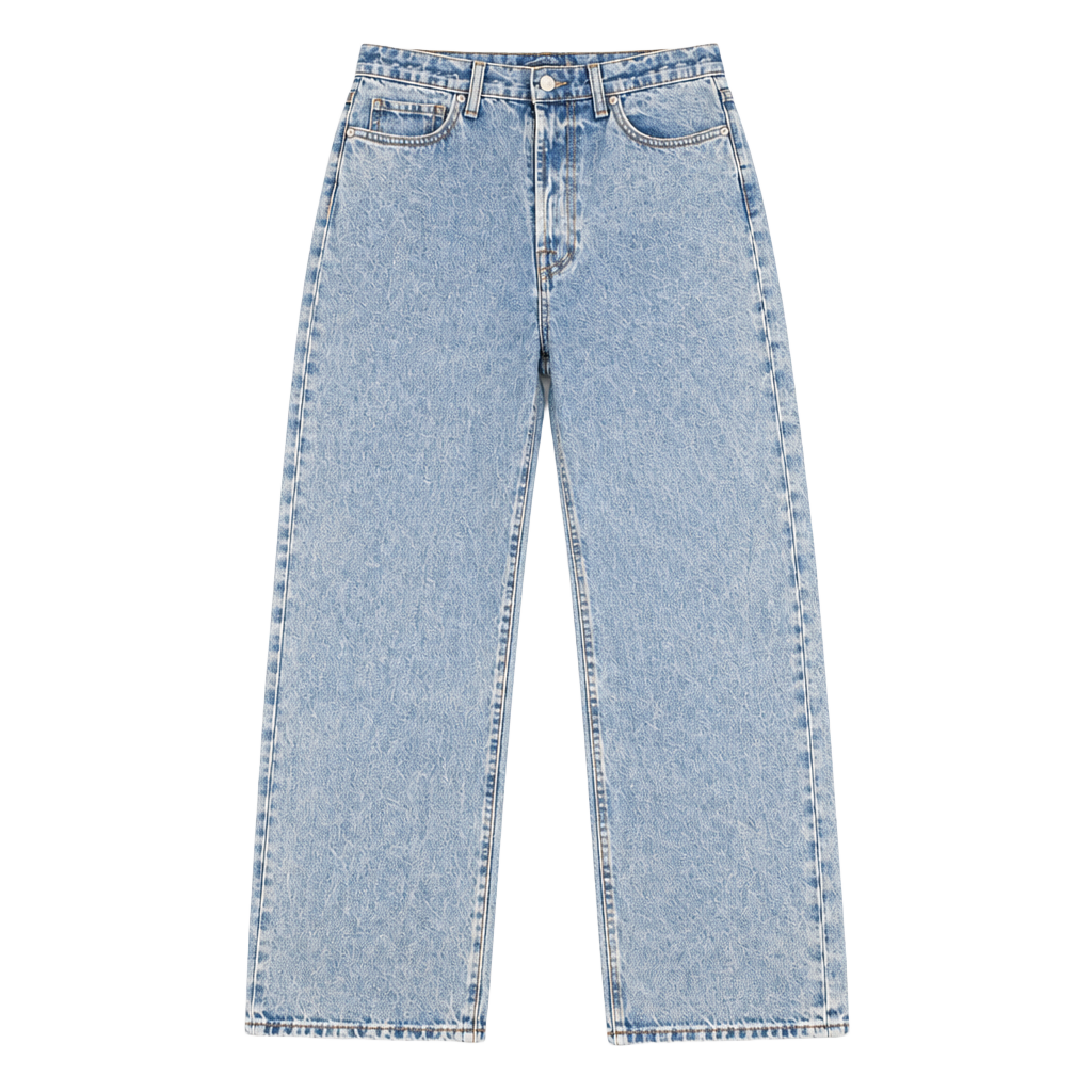 Abercrombie & Fitch Authentic Rigid Denim Baggy Size 33x32 Light Wash Jeans 1