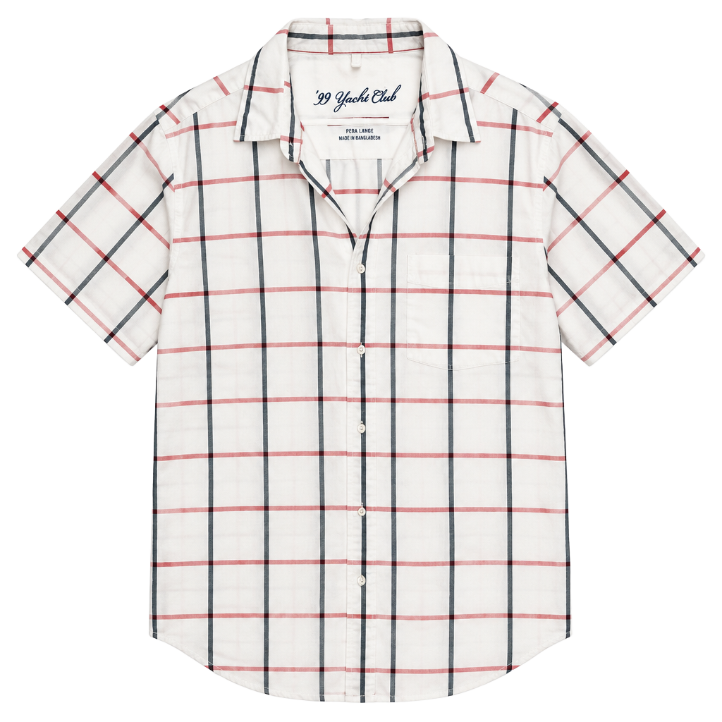 Nautica Jeans Co. Plaid Button Down Shirt Size XL White Plaid 1