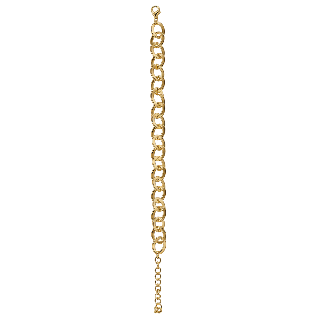 Gold Tone Link Chain Bracelet Gold 1