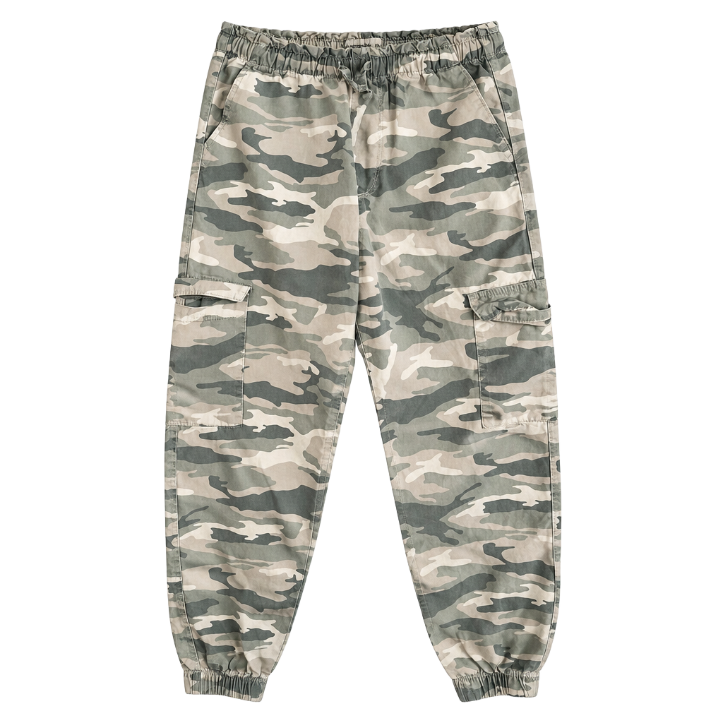 Abercrombie Kids Cargo Jogger Pants Size 13/14 Camo 1