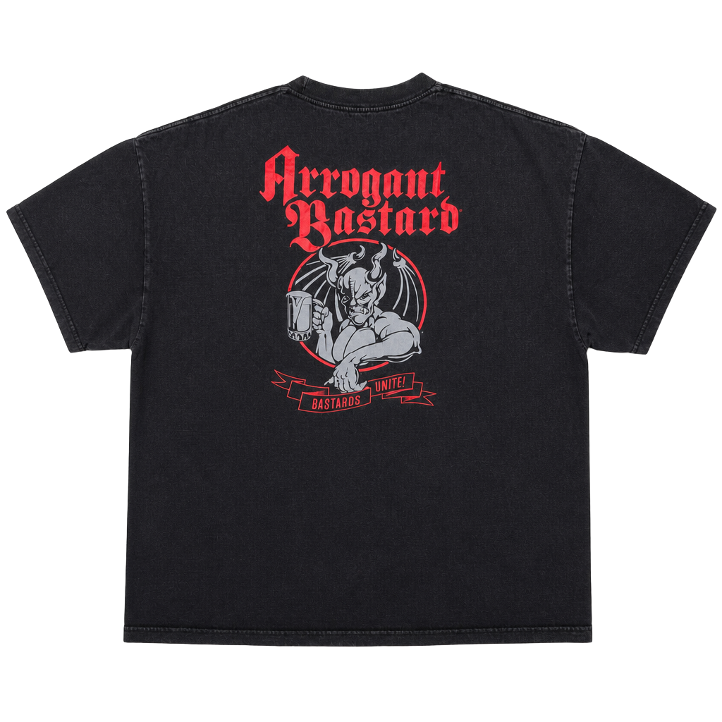 Arrogant Bastard Brewing Gargoyle Bastards Unite! Graphic T-Shirt XX-Large 1