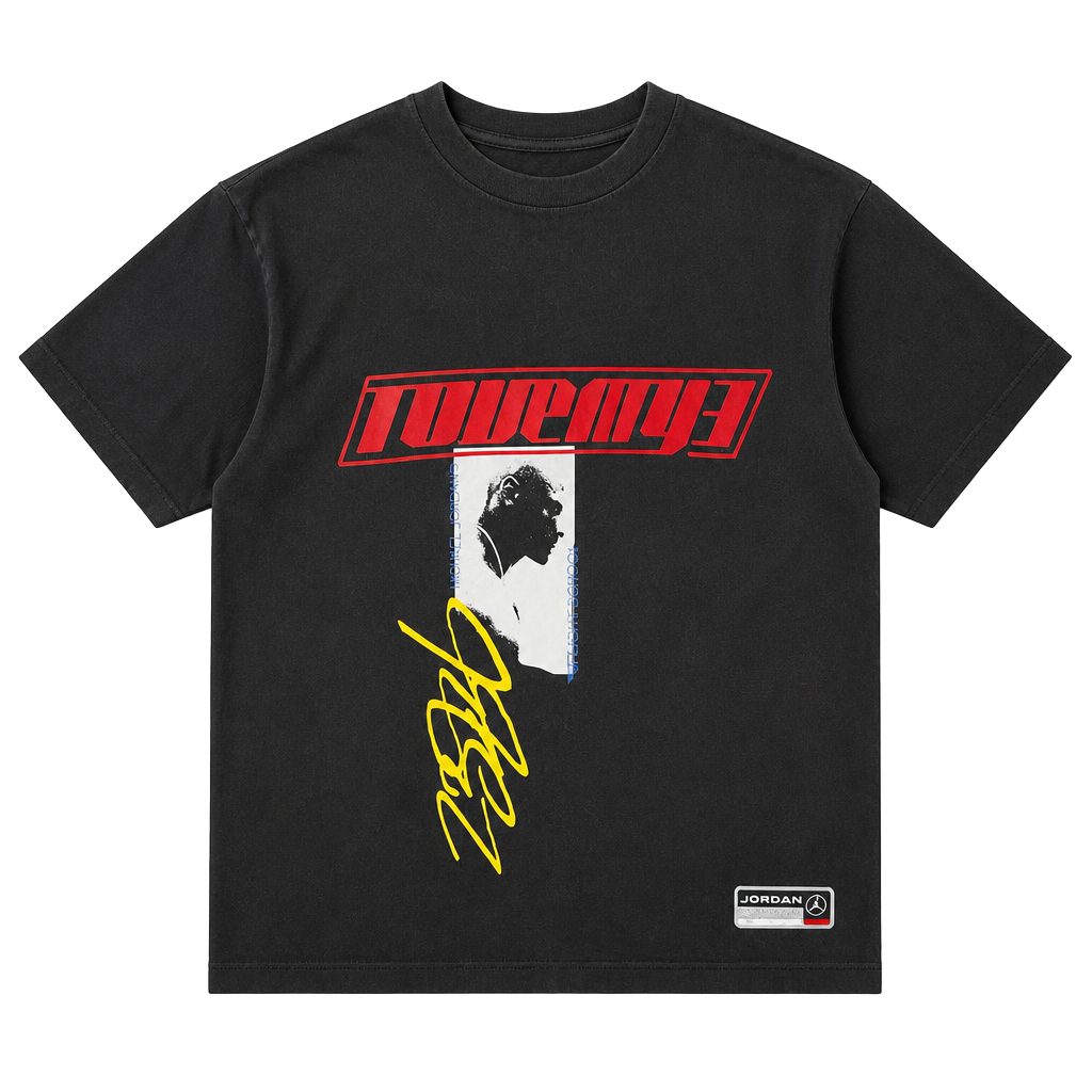 Jordan Mens Flight Essentials Oversized Graphic T-Shirt Black HJ2366-010 1