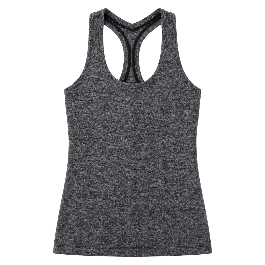 Lululemon Athletica Heathered Grey Racerback Athletic Tank Top 1