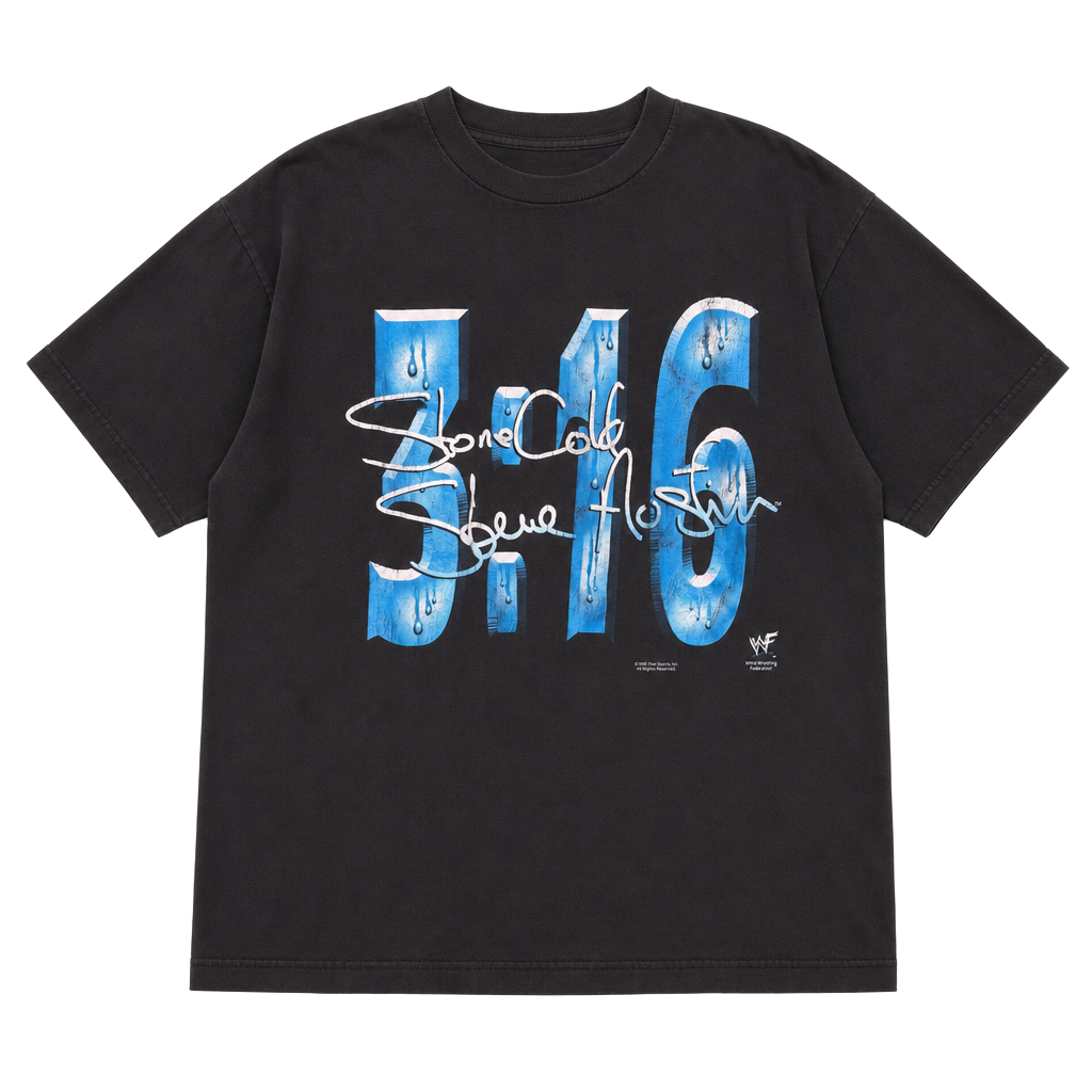 Vintage 1998 WWF Stone Cold Steve Austin 3:16 Graphic T-Shirt 1