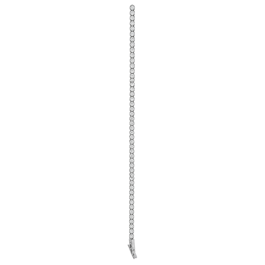 Clara VVS1 Moissanite Round Cut Tennis Bracelet – , 1