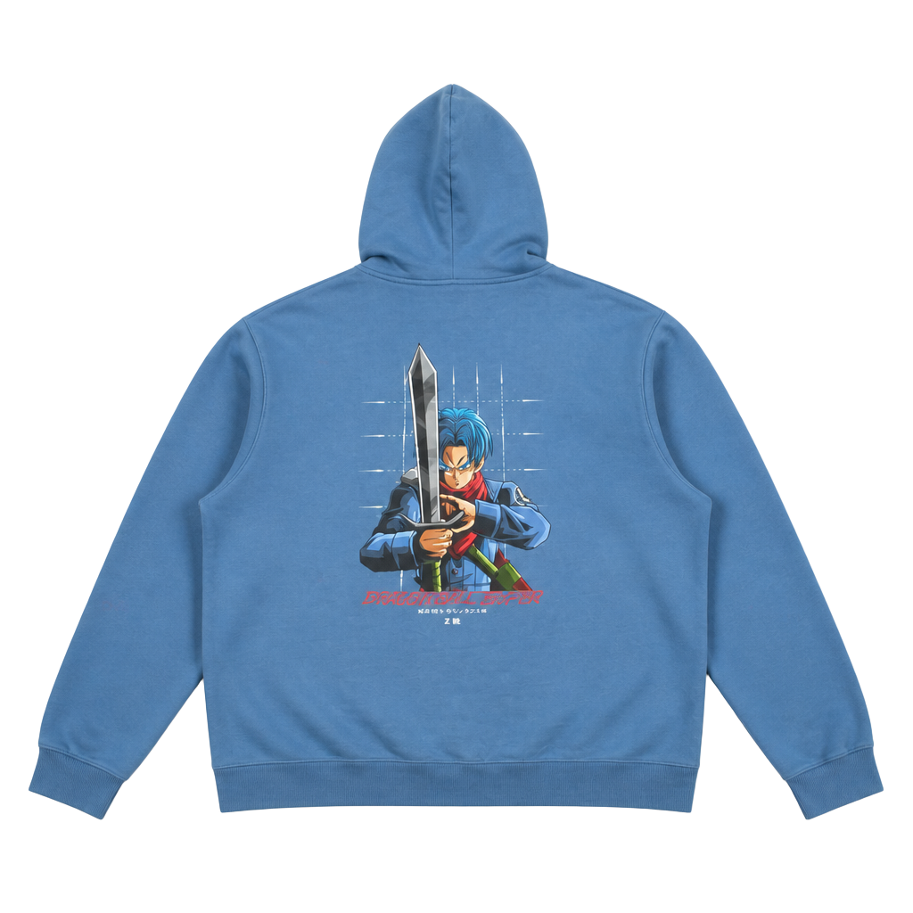 Primitive x Dragon Ball Super Future Trunks Blue Hoodie 1