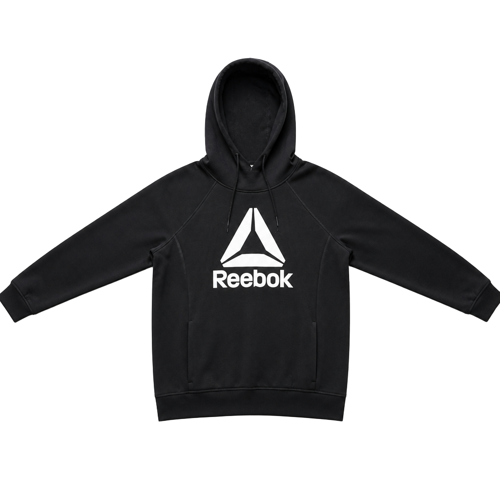 Reebok Men's Training Delta Logo Pullover Hoodie - Black 1