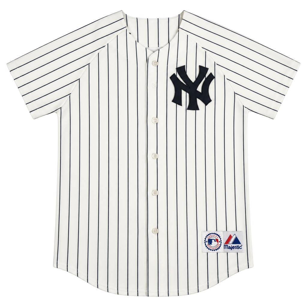 Majestic New York Yankees Derek Jeter #2 Jersey Size M Pinstripe 1
