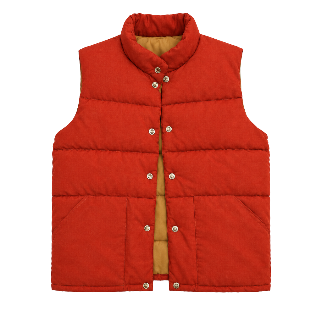 Himalayan Puffer Vest Size L Red Polarguard Insulated Vintage USA 1