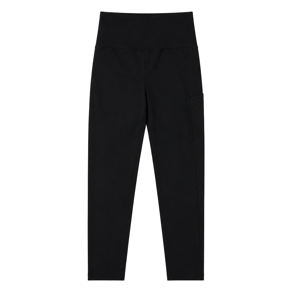 Fabletics PowerHold High-Waisted Ruched Mesh Leggings Black 1
