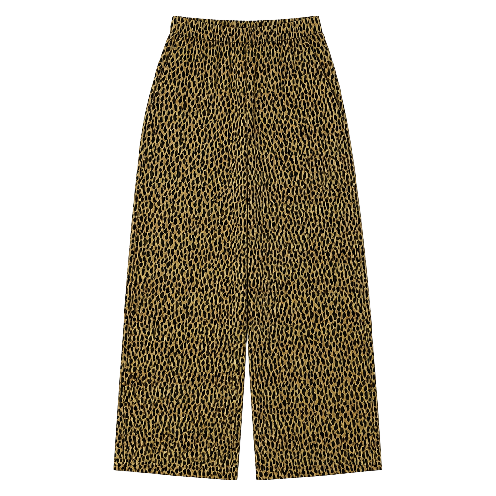 Briggs Petite Leopard Print Elastic Waist Pants Size S 1