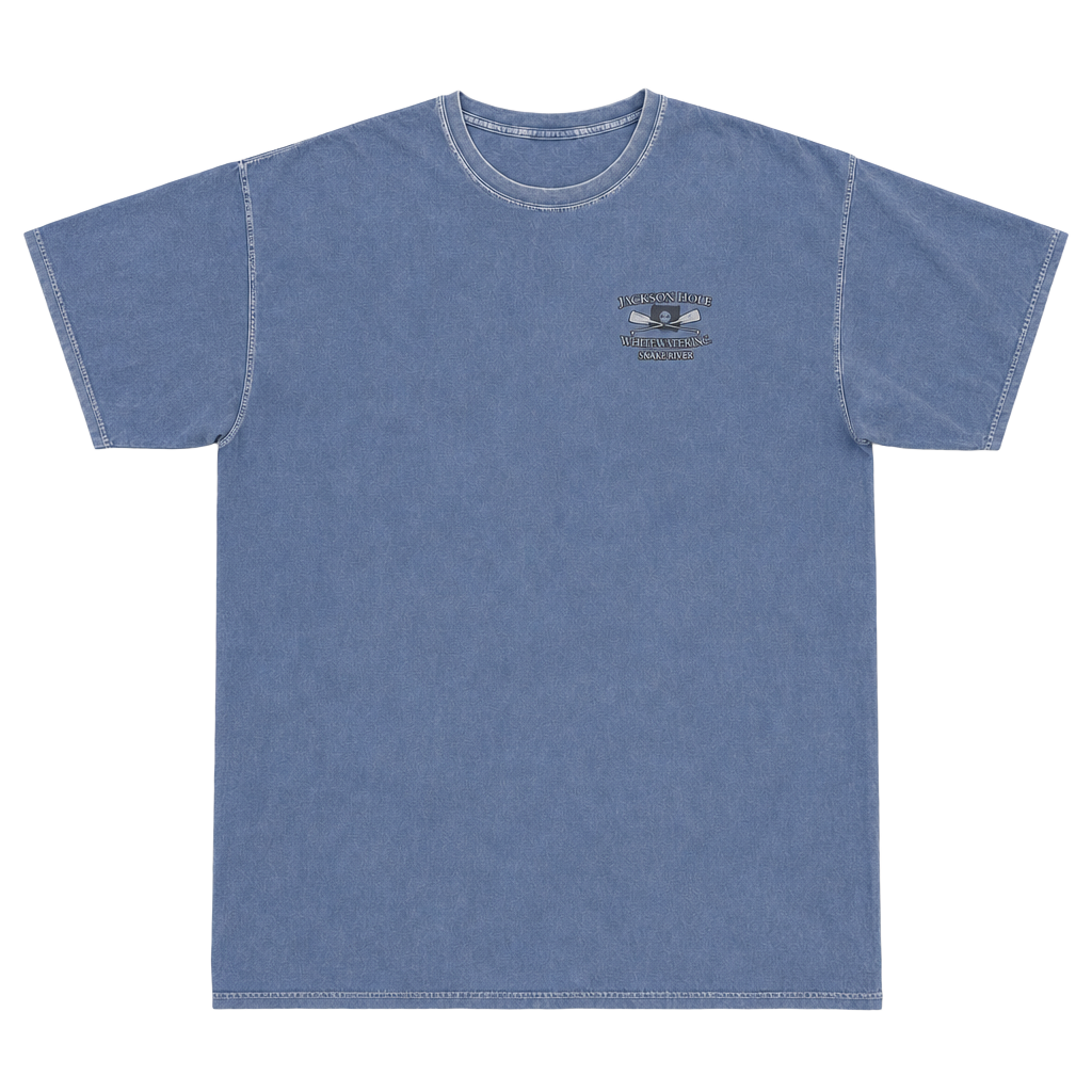 Comfort Colors Jackson Hole Whitewater Snake River Map Graphic T-Shirt 1
