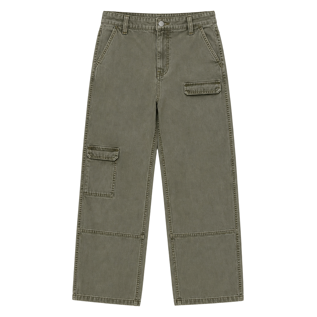 H&M Olive Green High Waist Skinny Cargo Pants 1