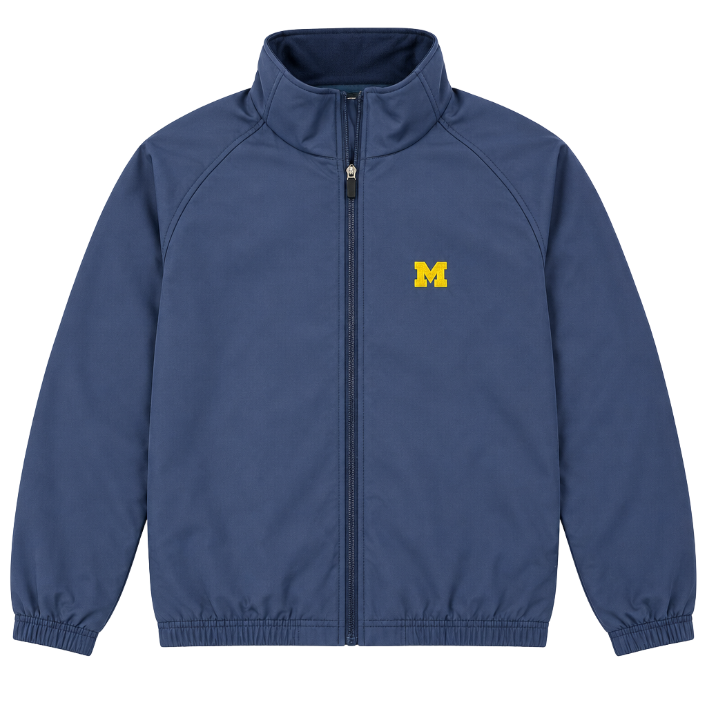 UltraClub Soft Shell Jacket Size 2XL Michigan Navy Blue NWT 1