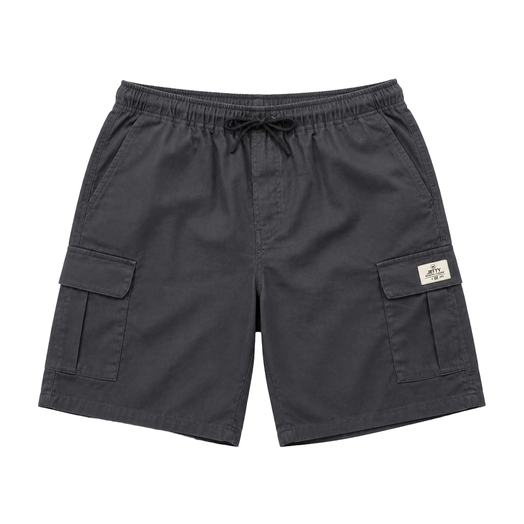HKS Men's Elastic Waist Drawstring Cargo Shorts with Multi-Pockets 3XL 1
