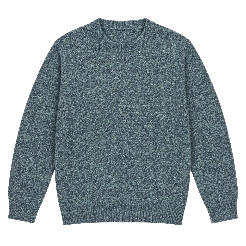 Vero Moda Curve Sweater Size US 3X Blue Melange Knit Pullover Crewneck 1