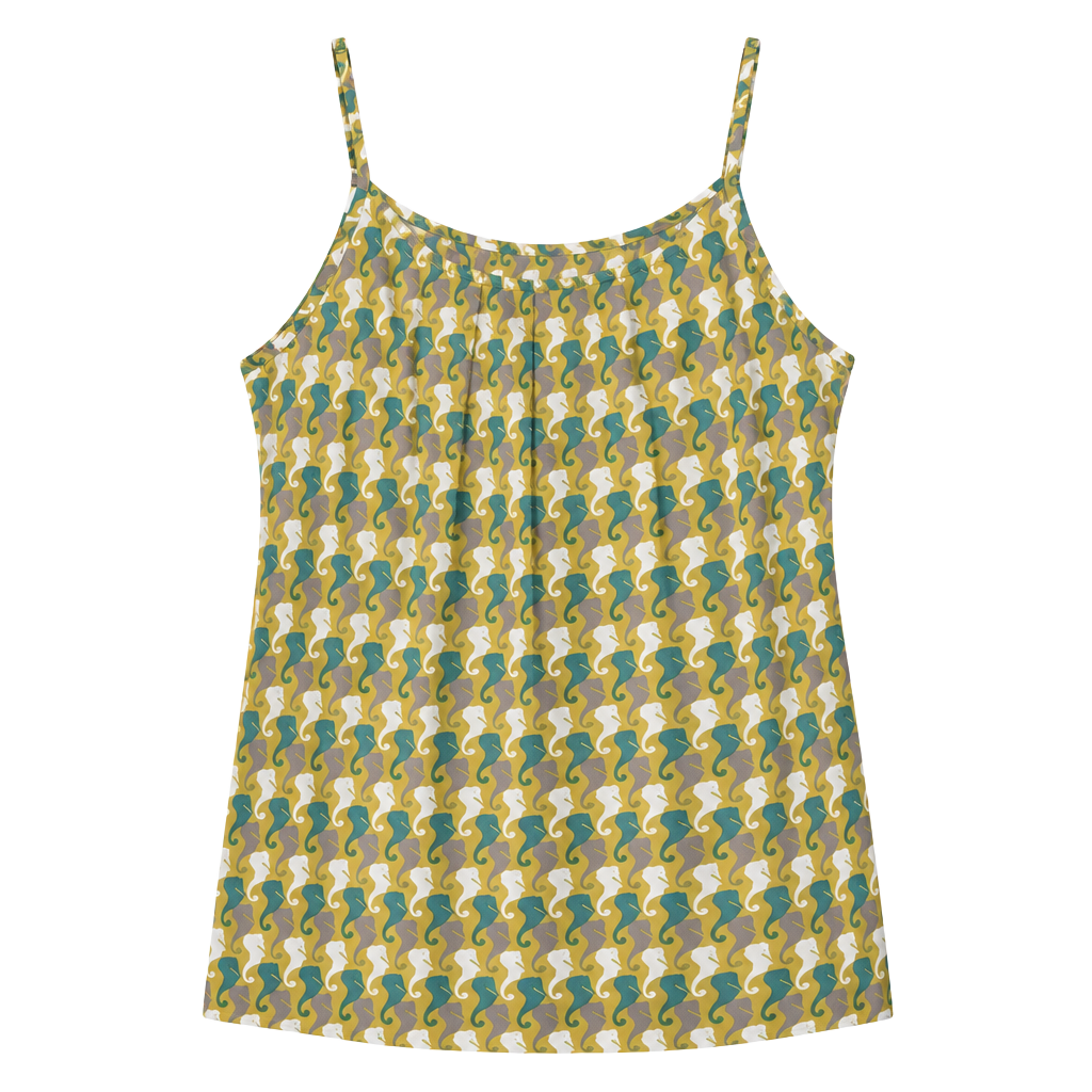 Cabi Seahorse Tank Top Size M Pleated Style 411 1