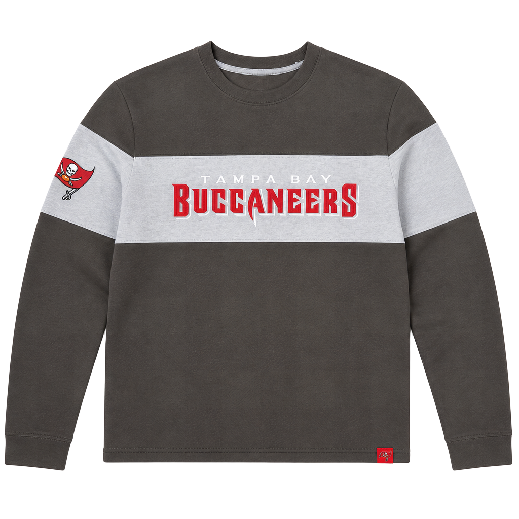 Tampa Bay Buccaneers NFL Colorblock Crewneck Sweatshirt 1