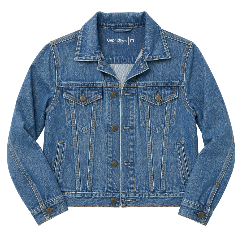GapKids 1969 Classic Medium Wash Denim Jean Jacket 1
