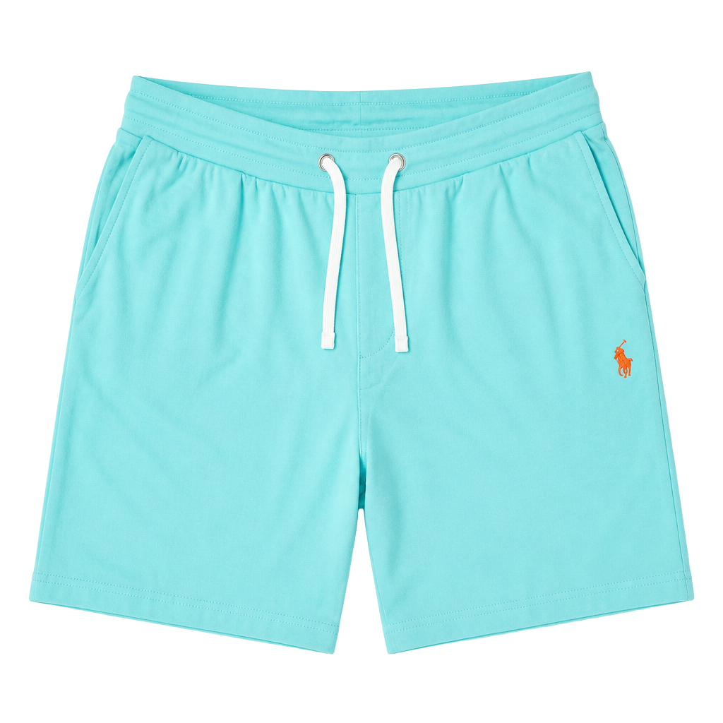 Polo Ralph Lauren Men's Terry Drawstring Shorts in Aqua Blue size Small 1