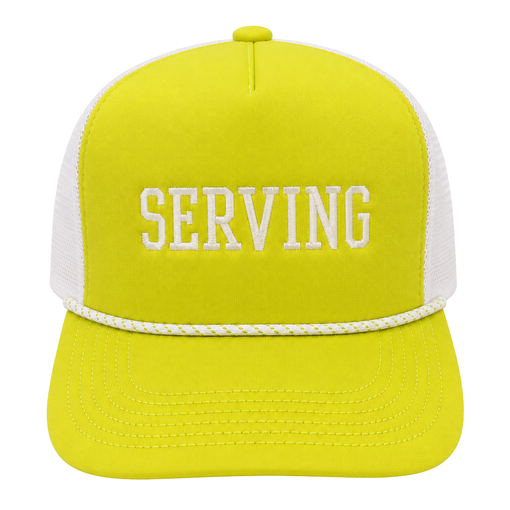 Offline by Aerie Trucker Hat Size O/S Yellow Serving 1