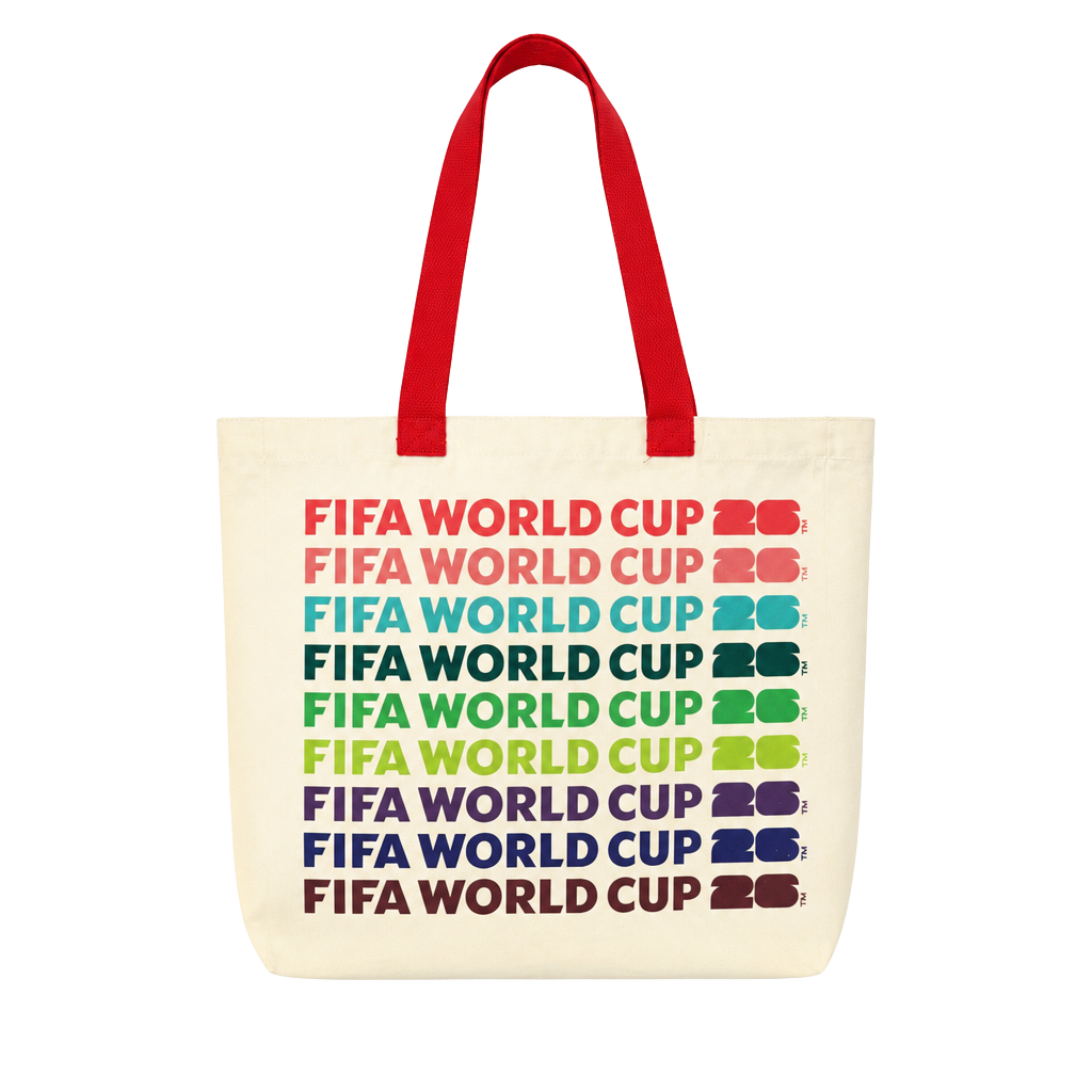 FIFA World Cup 2026 Multicolor Canvas Tote Bag Soccer Fan 1
