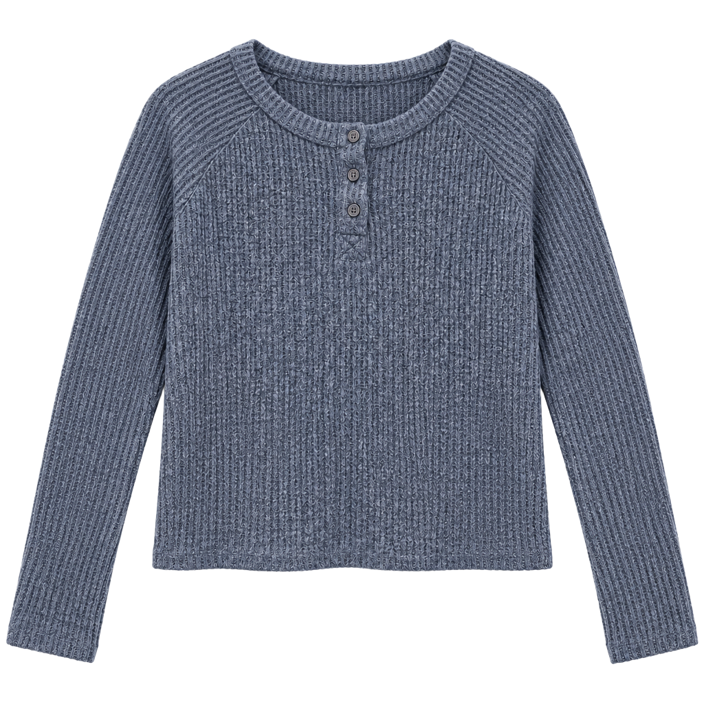 T&B Girls Waffle Knit Henley Top – Size L (10/12) – Nordstrom 1