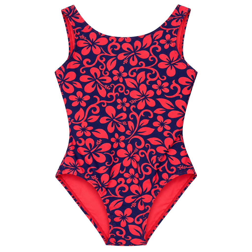 GK Elite Girls Gymnastics Leotard – Child Large – Floral Pink & Purple 1