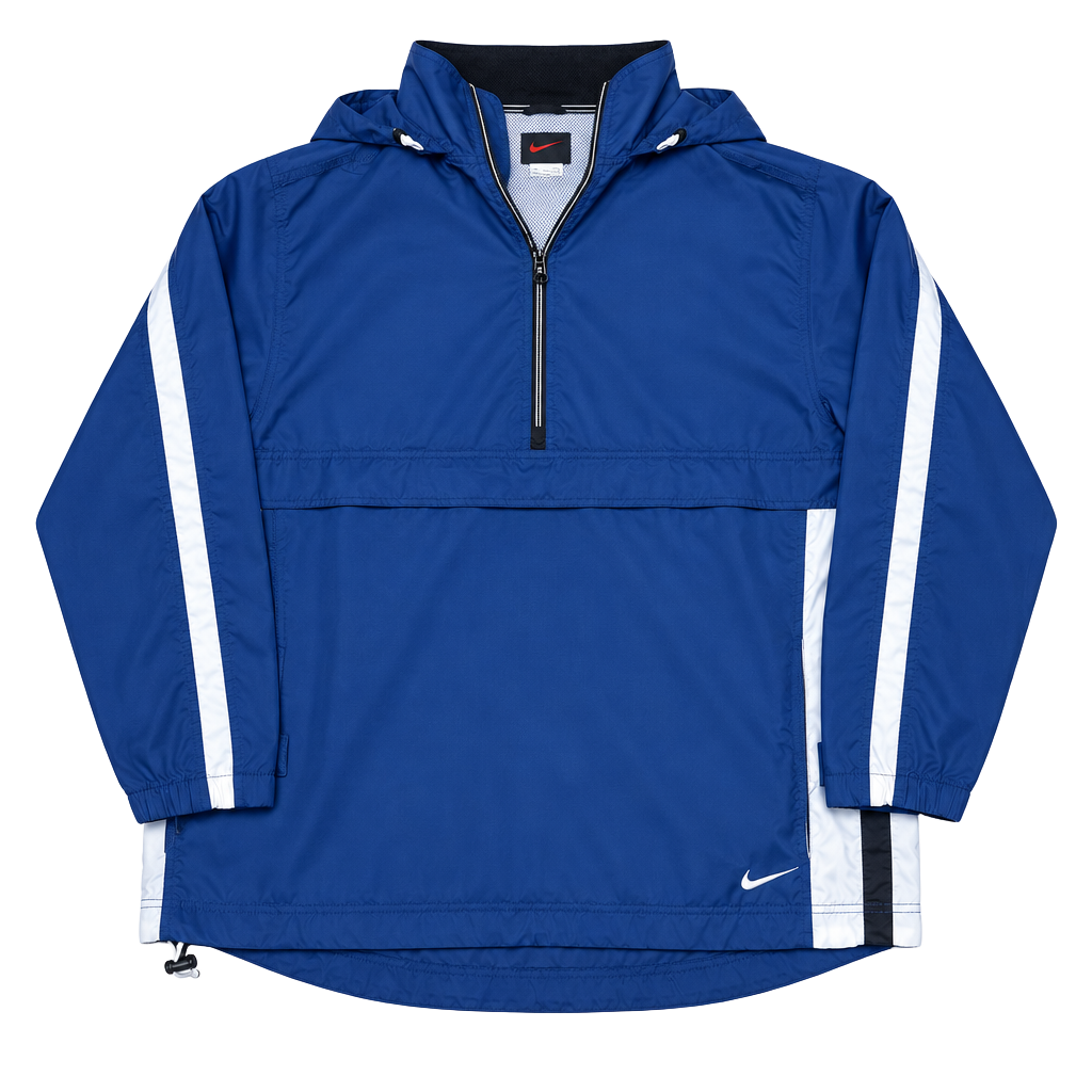 Nike Vintage Anorak Jacket Size L Blue Windbreaker 1