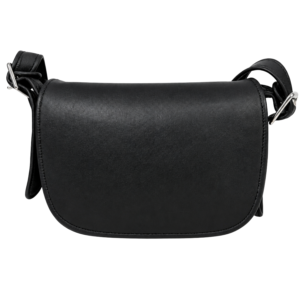 Coach Patricia Black Leather Shoulder Crossbody Bag 1